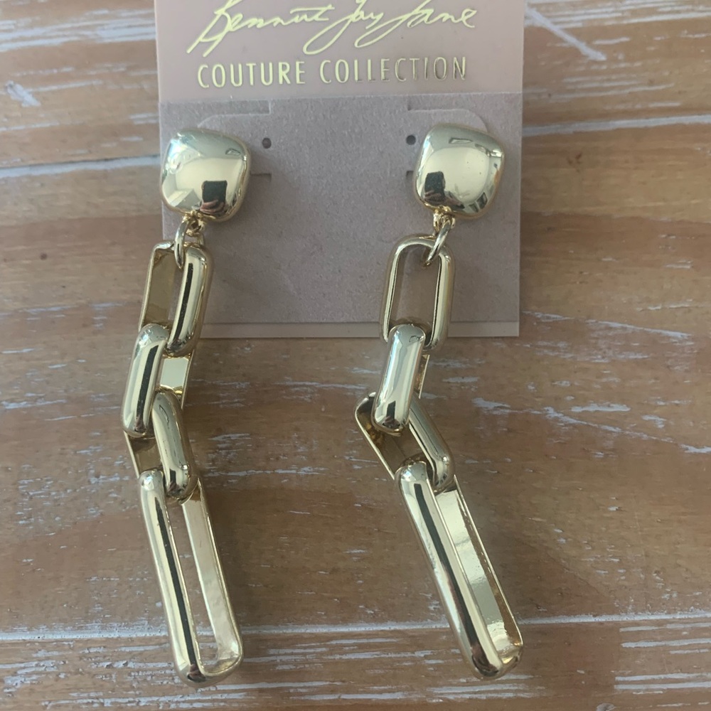 Kennth jay lane gold earrings NWT